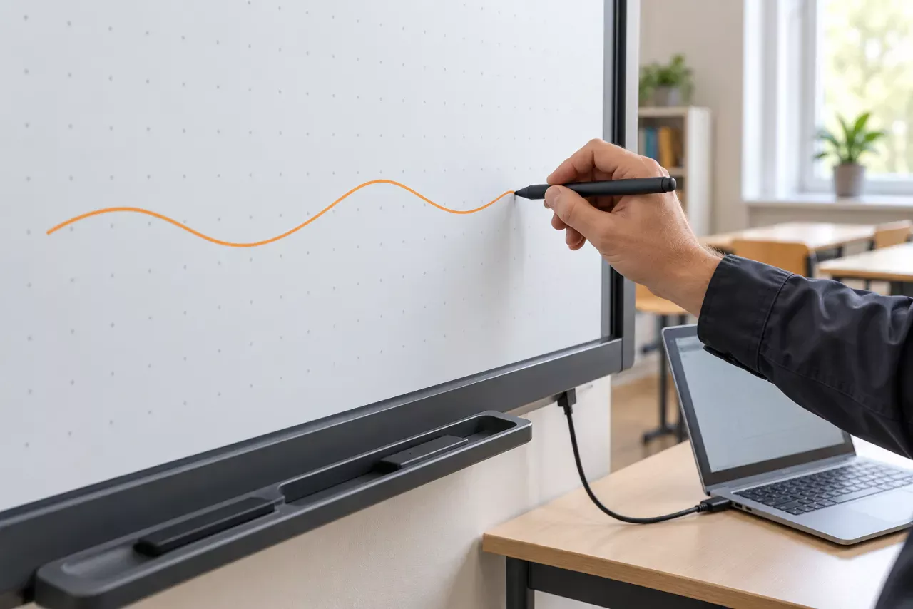 Проверка рисования пером на интерактивной доске